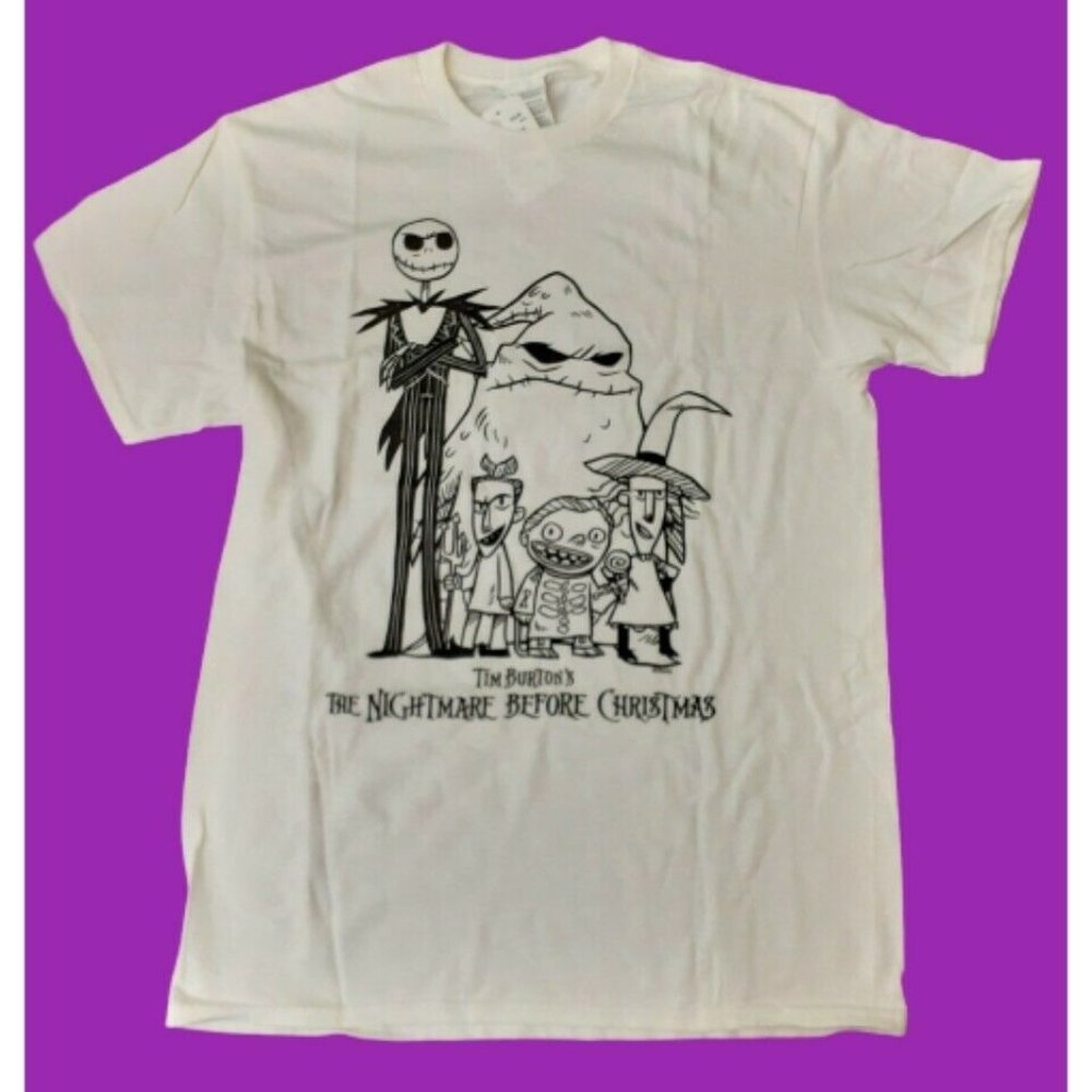Nightmare Before Christmas Mens T Shirt Medium - Picture 2 of 5